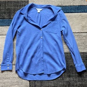 bluish purplish button down